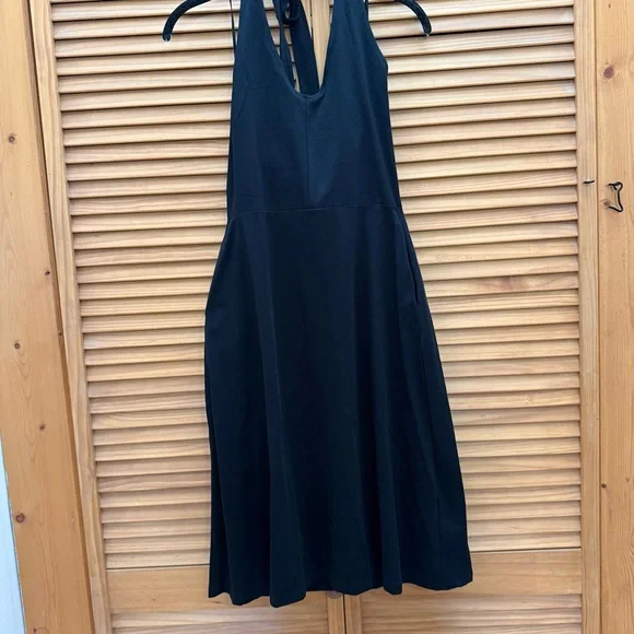 NWT Pact Elegant Black Halter Dress size medium - Picture 5 of 7